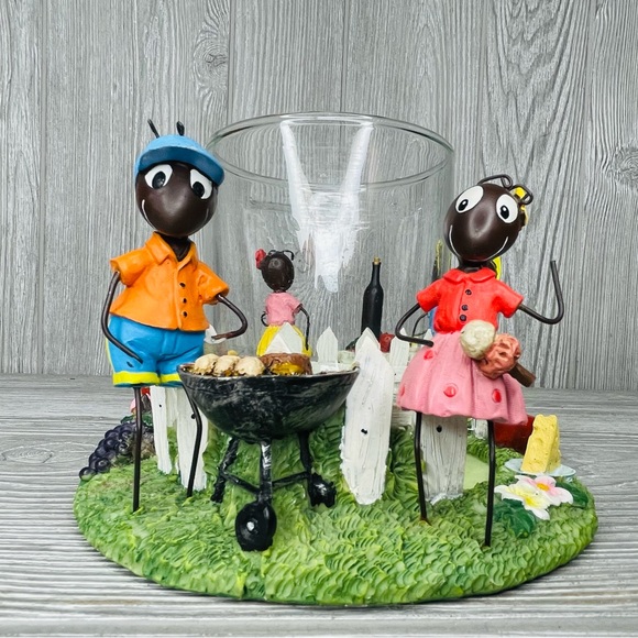 Yankee Candle Picnic Ants Jar Candle Holder spring summer decoration rare - Picture 6 of 13